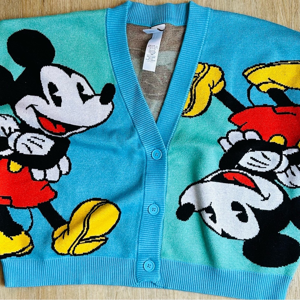 Disney Turquoise Mickey Mouse Women's Cardigan